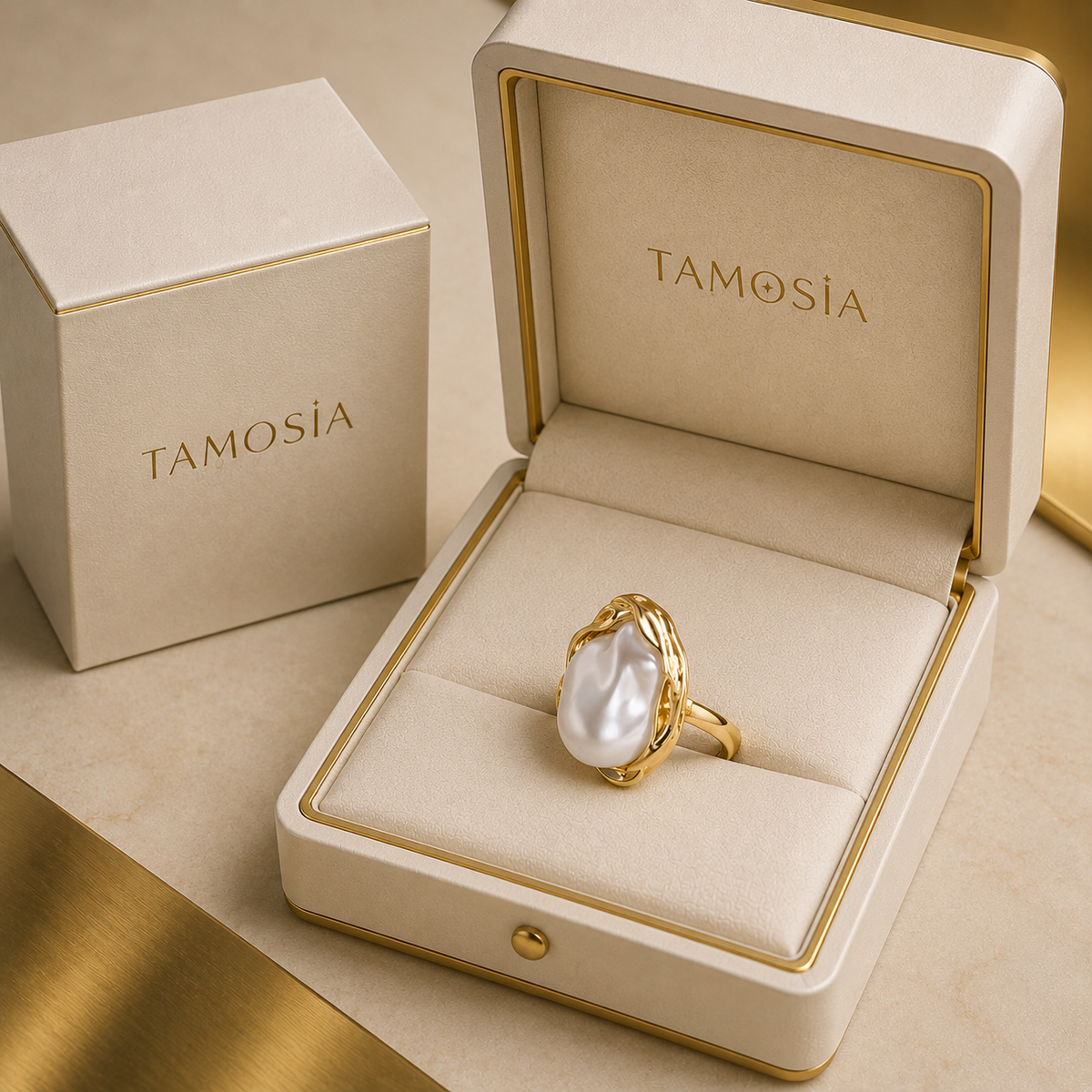 Anello Madre Perla
