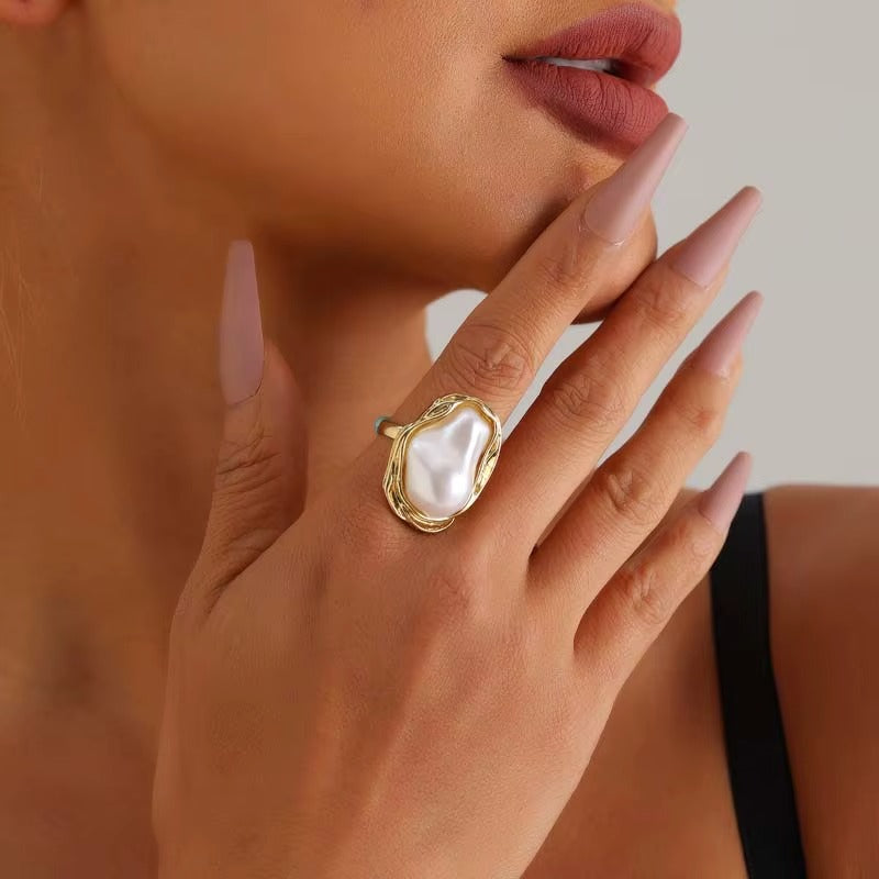 Anello Madre Perla