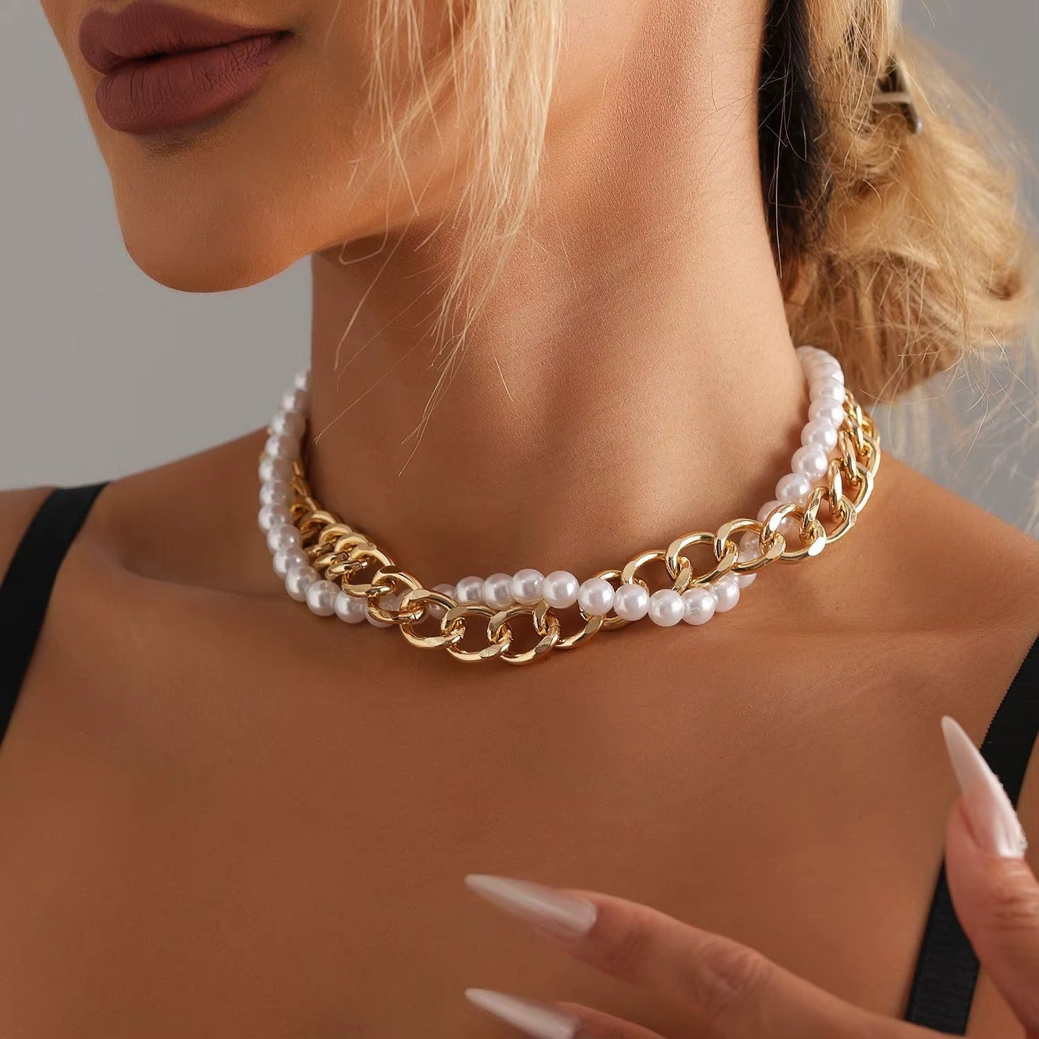 Collana Retrò con perle